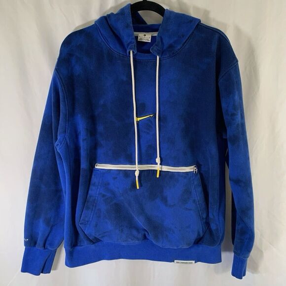 Nike Peace Love Basketball Hoodie Men's Medium Blue Tie Dye Drawstring Pullover - Picture 1 of 10